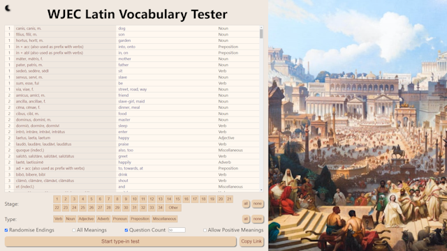 Latin Tester